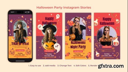 Videohive Halloween Party Instagram Stories 54649862