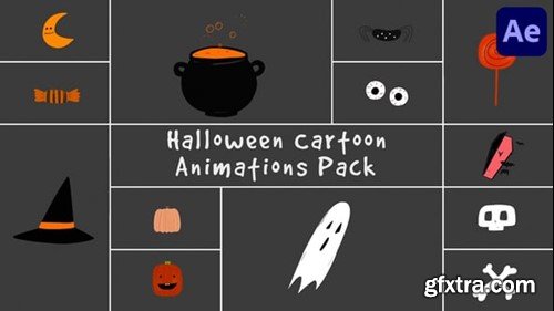 Videohive Halloween Cartoon Animations for After Effects 54648856