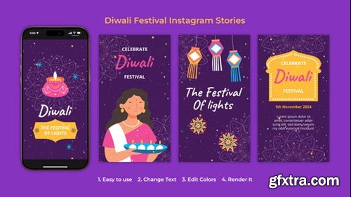 Videohive Happy Diwali Instagram Story 54672123