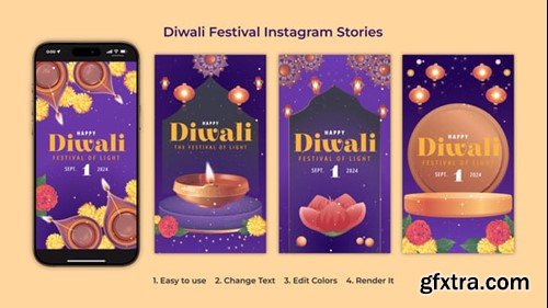 Videohive Diwali Festival Instagram Stories 54665756