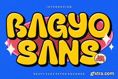 Bagyo Sans - Heavy Sans Retro Typeface VWBA3BH