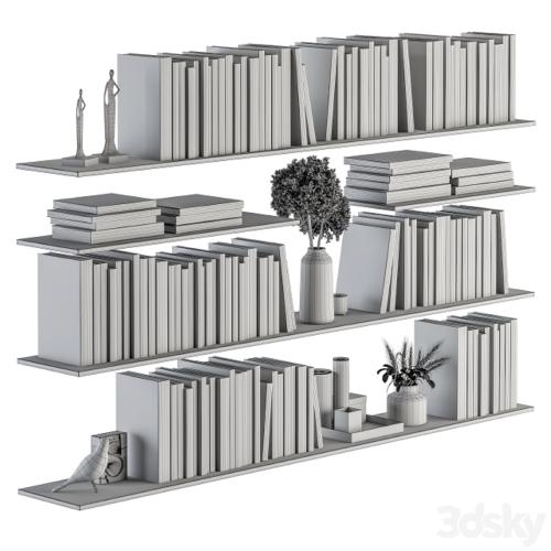 Decorative Set on Shelves and Decor objects - Set 07