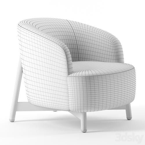 Copine armchair by Porada