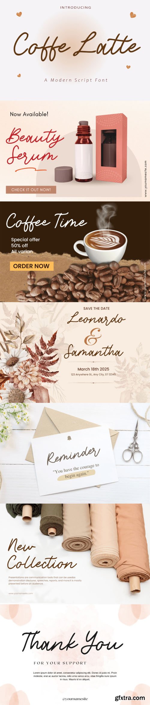 Coffe Latte - Modern Script Font