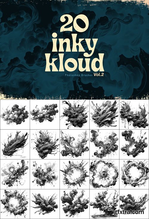 Inky Kloud Brushes for Photoshop Vol.2