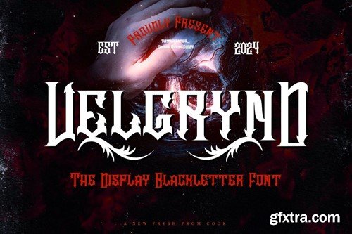 Velgrynd - Display Blackletter Font C3UG3NC