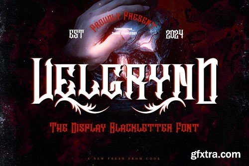 Velgrynd - Display Blackletter Font C3UG3NC