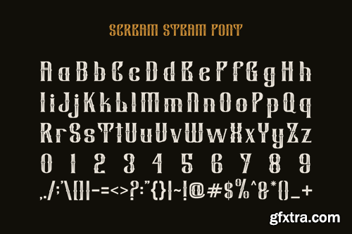 Scream Steam - Blackletter & Gothic Font FTSFAZC