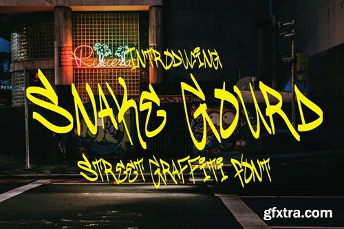 Snake Gourd - Graffiti Font UEHMF4V