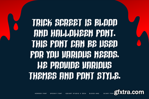 Trick Screet - Bloody & Halloween Font HLJNK8J