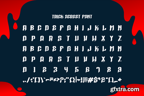 Trick Screet - Bloody & Halloween Font HLJNK8J