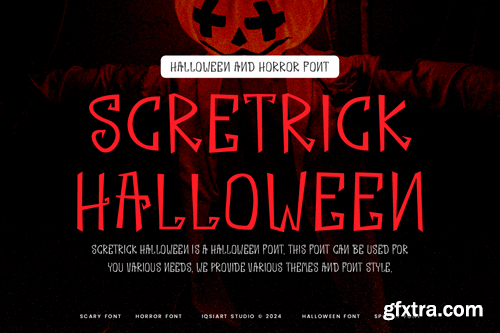 Scretrick Halloween - Horror Font KZ3NBKN