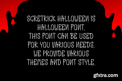 Scretrick Halloween - Horror Font KZ3NBKN