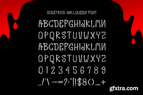 Scretrick Halloween - Horror Font KZ3NBKN