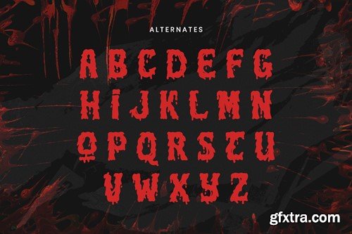 Ghouls Bloods - Dripping Font GHBRPFM