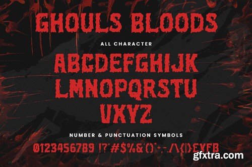 Ghouls Bloods - Dripping Font GHBRPFM