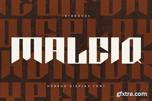 Malciq Horror Display Font YEFPYRZ