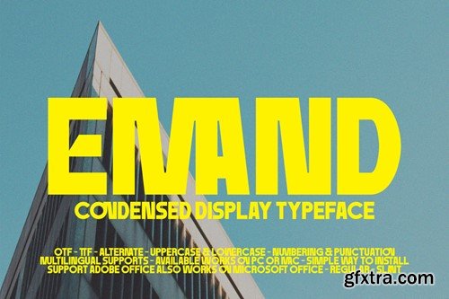 Emand - Sans Condensed Font JN6WLNC