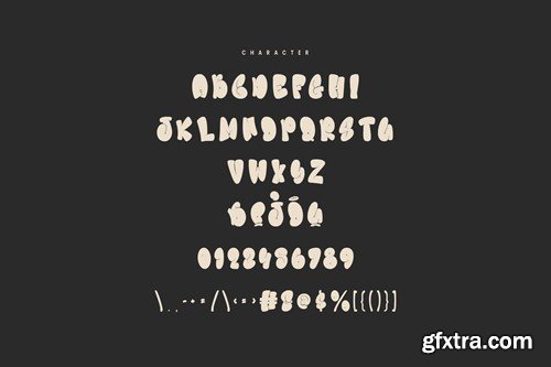 Liztoo Graffiti Bubble Display Font QJ7YJFE