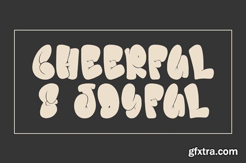 Liztoo Graffiti Bubble Display Font QJ7YJFE