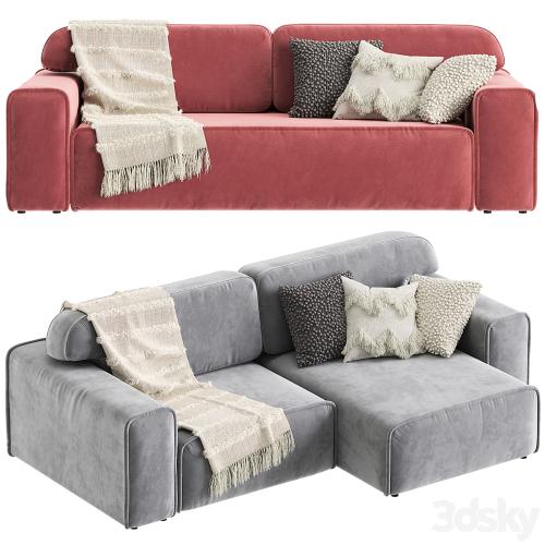 Straight and corner sofa Viena from Divan.ru