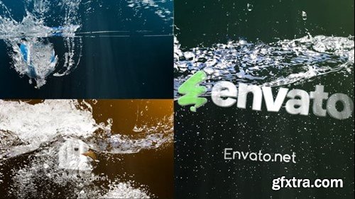 Videohive Realistic Water Drop Logo Reveal 54051334