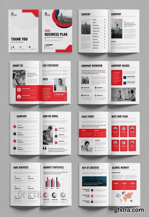 Business Plan Brochure Template Layout 767334127