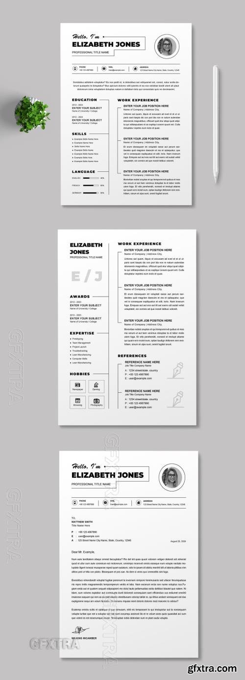 Clean Resume Template Layout 767334119