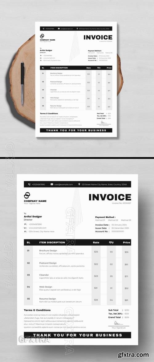 Invoice Design Layout 760487062