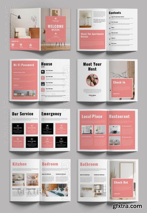 Welcome Book Layout Design Template 760290859