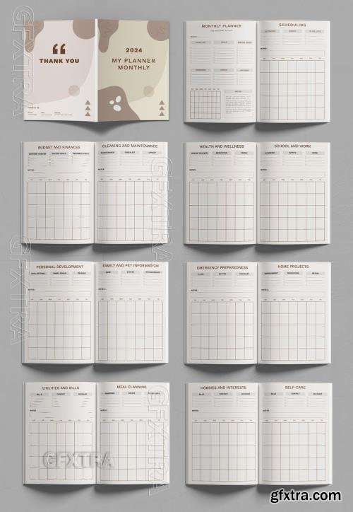 Personal Monthly Planner Template 760290744