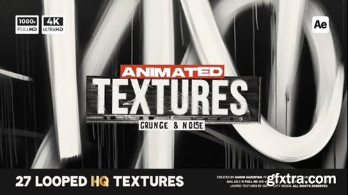 Videohive Animated Grunge & Noise Textures 54661451