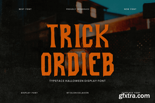 Trick Ordieb Halloween Font ZHJMSVD