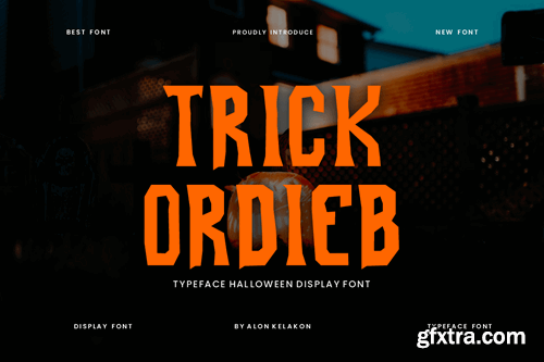 Trick Ordieb Halloween Font ZHJMSVD