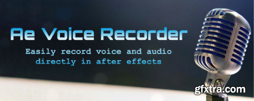 Aescripts Ae Voice Recorder v1.2