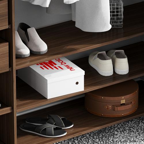 Melamine Reach-In Closet Kit in Mocha