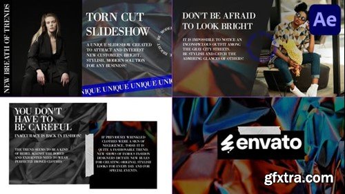 Videohive Torn Cut Slides for After Effects 54701304