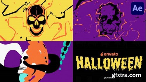 Videohive Halloween Skull Opener for After Effects 54669618