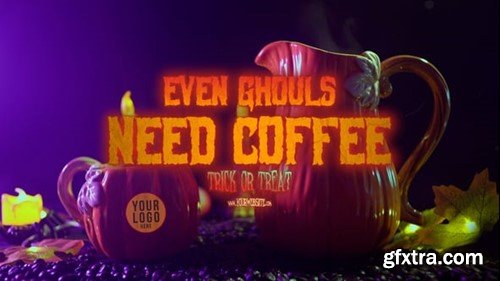 Videohive Pumpkin Spiced Halloween Coffee Promo 54676483