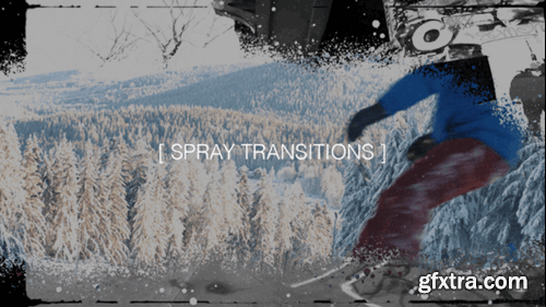 Videohive Spray Transitions 54692058