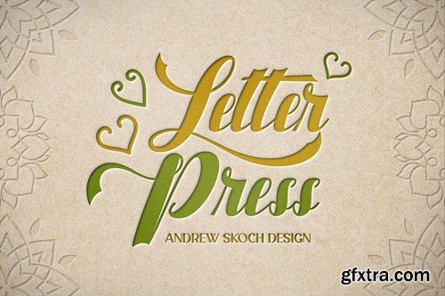 Letter Press Text & Logo Effect SNES4DH