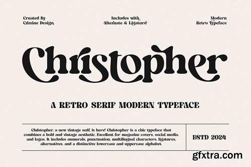 Christopher Retro Bold Serif D73EX6S