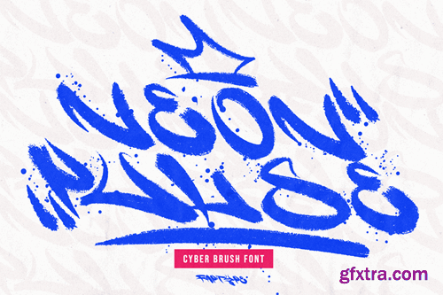 Neon Pulse | Cyber Graffiti Brush Font L6JQJTN