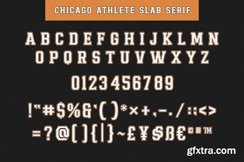 Chicago Athlete a Retro Sporty Font WN56J38