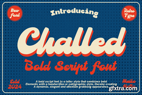 Challed - Bold Script Font QCYX83X