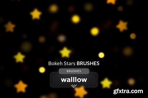 Bokeh star lights photoshop digital brush set 6JXA47G