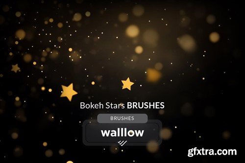 Bokeh star lights photoshop digital brush set 6JXA47G