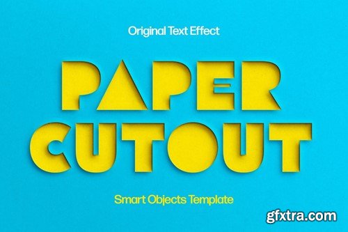 Colorful Paper Cutout Text Effect XCW755U