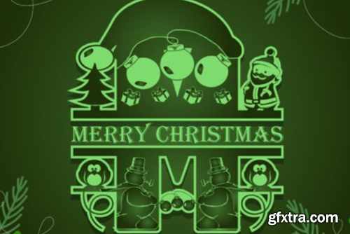 Grinch Monogram Font