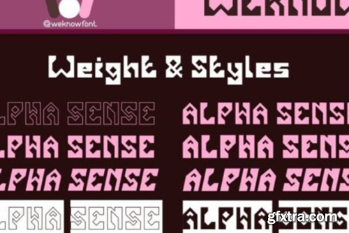 Alpha Sense Font